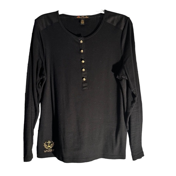 Lauren aRalph Lauren Black Label Long Sleeved Top - Picture 1 of 5